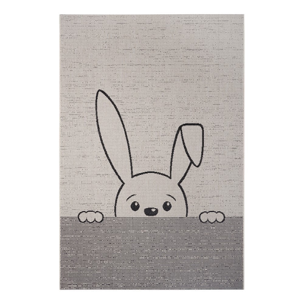 Bunny krémszínű szőnyeg gyerekeknek, 80x150 cm - Ragami