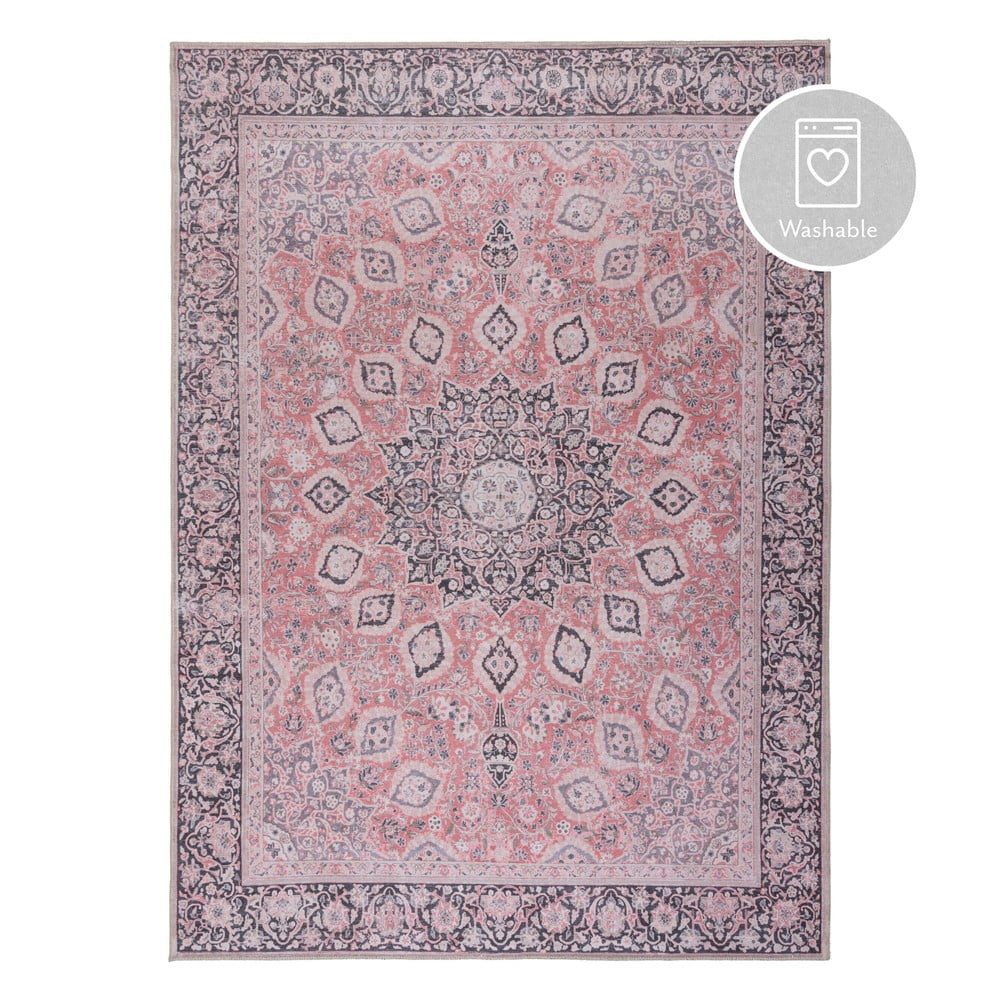 Rózsaszín mosható szőnyeg 120x170 cm fold somerton – flair rugs