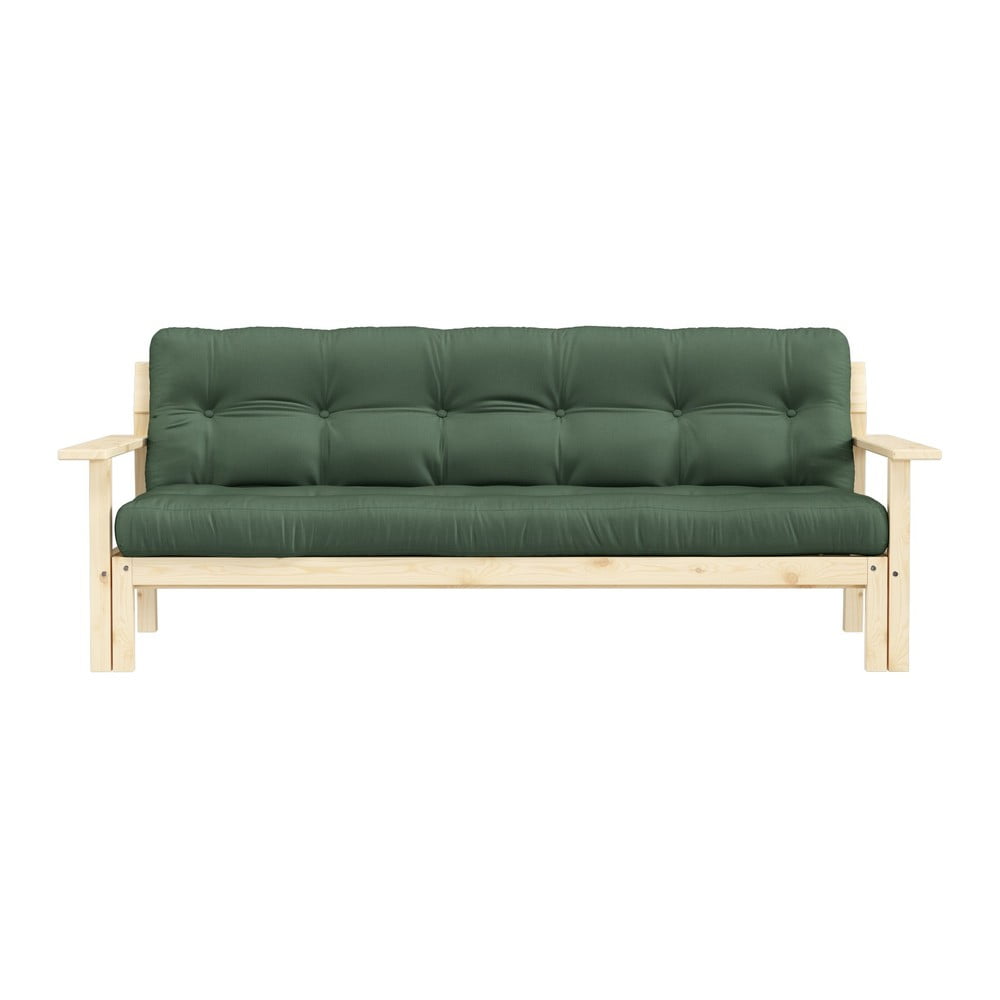 Unwind olive green kinyitható kanapé - karup design