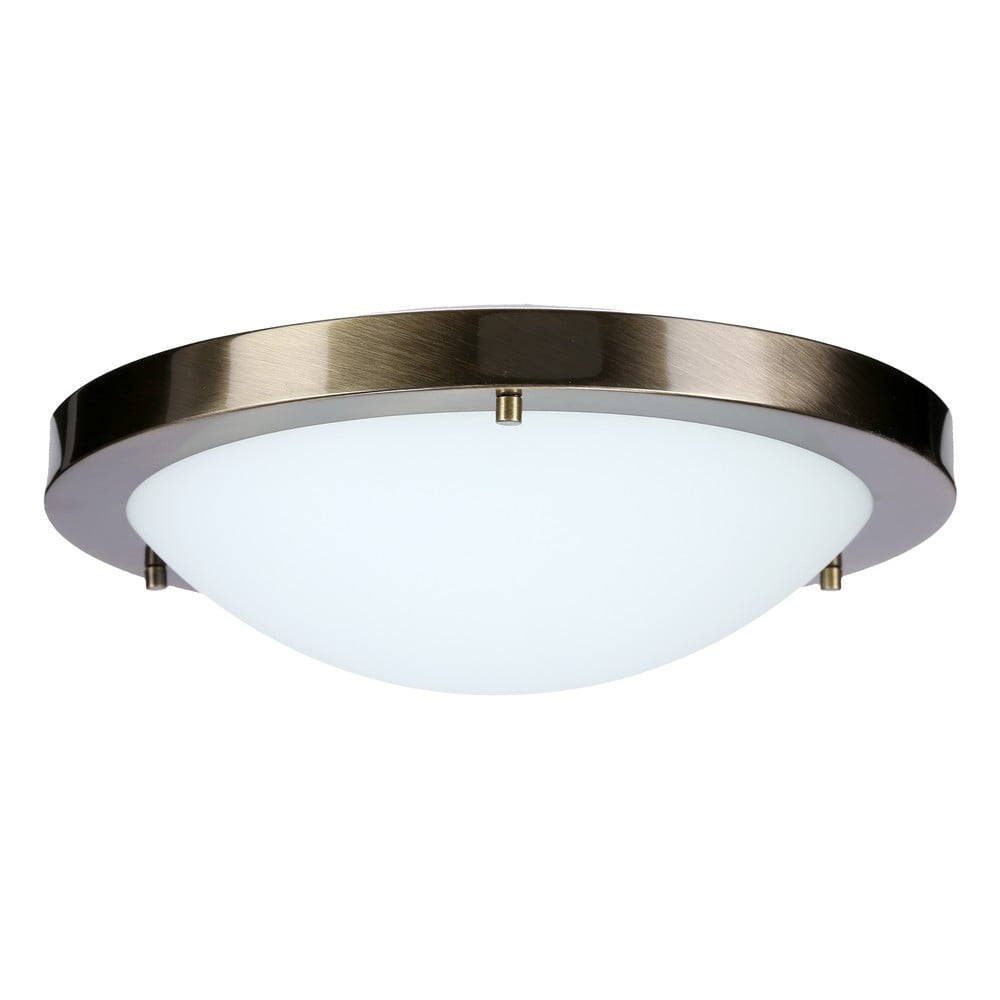 Bronzszínű mennyezeti lámpa üveg búrával ø 18 cm Aquila – Candellux Lighting