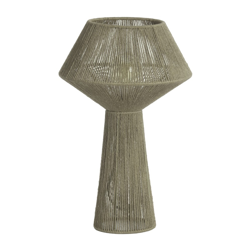 Világoszöld asztali lámpa juta búrával (magasság 47 cm) fugia – light & living