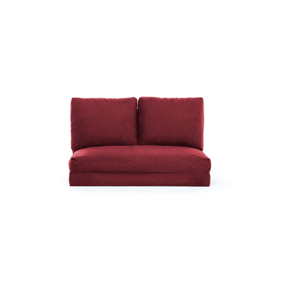Borvörös kinyitható kanapé 120 cm taida – balcab home
