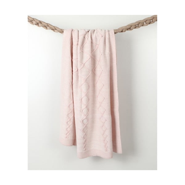 Baby Baby rózsaszín gyerek takaró pamutkeverékből, 90 x 90 cm - Homemania Decor