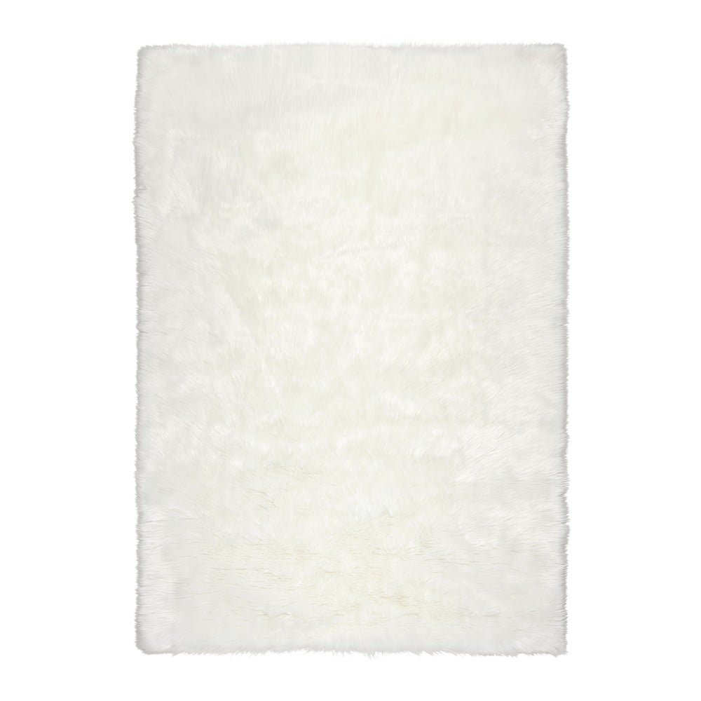 Fehér szintetikus szőrme szőnyeg 290x180 cm - flair rugs