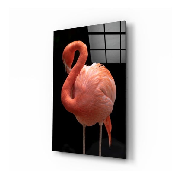 Flamingo üvegezett kép - Insigne