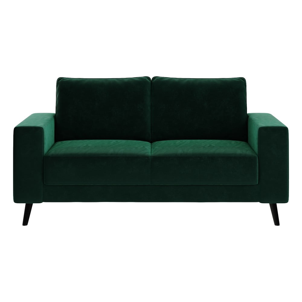 Fynn sötétzöld bársony kanapé, 168 cm - ghado
