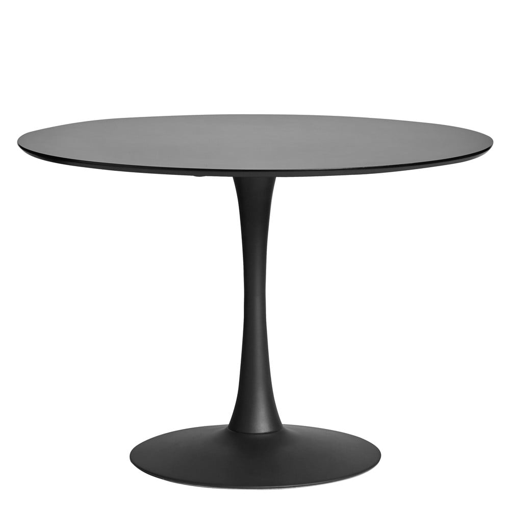 Oda fekete kerek étkezőasztal, ⌀ 110 cm - marckeric