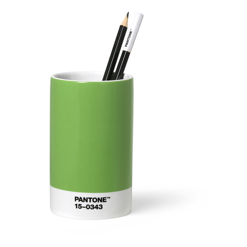 Zöld kerámia ceruzatartó - Pantone