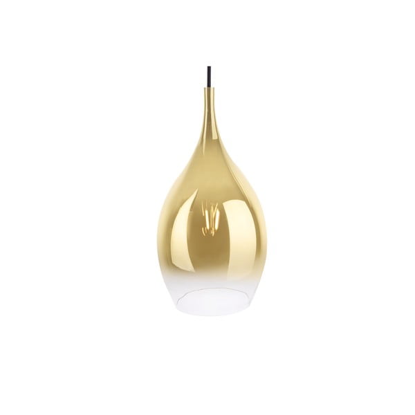 Drup aranyszínű üveg függőlámpa, ø 20 cm - Leitmotiv