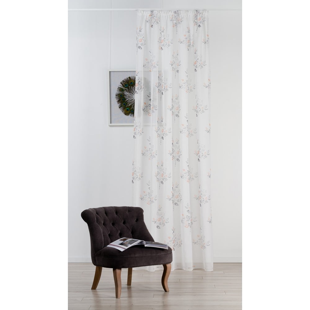 Fehér átlátszó függöny 300x260 cm Mardi – Mendola Fabrics