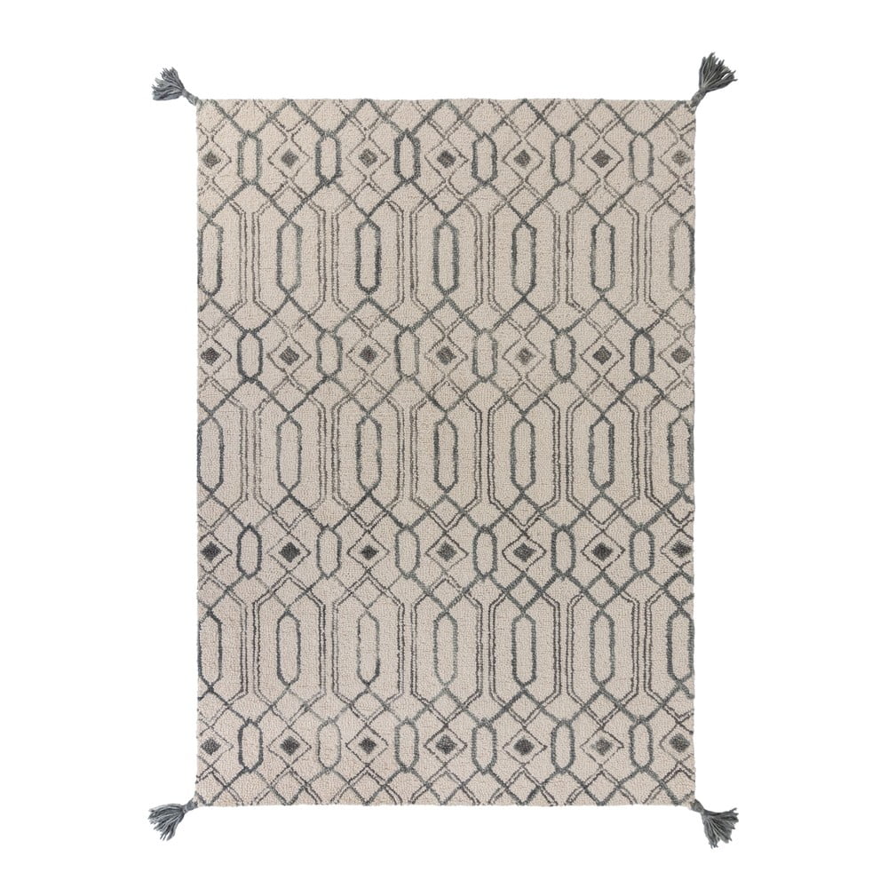 Pietro szürke gyapjú szőnyeg, 120 x 170 cm - flair rugs