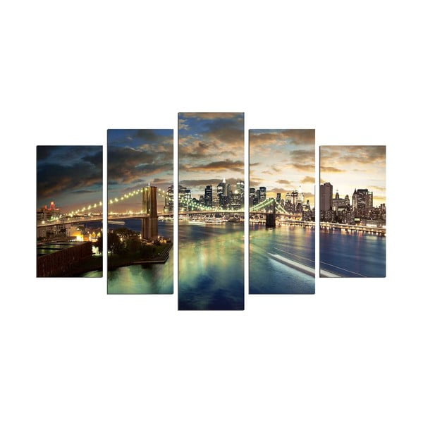 Bridge NYC többrészes kép, 110 x 60 cm
