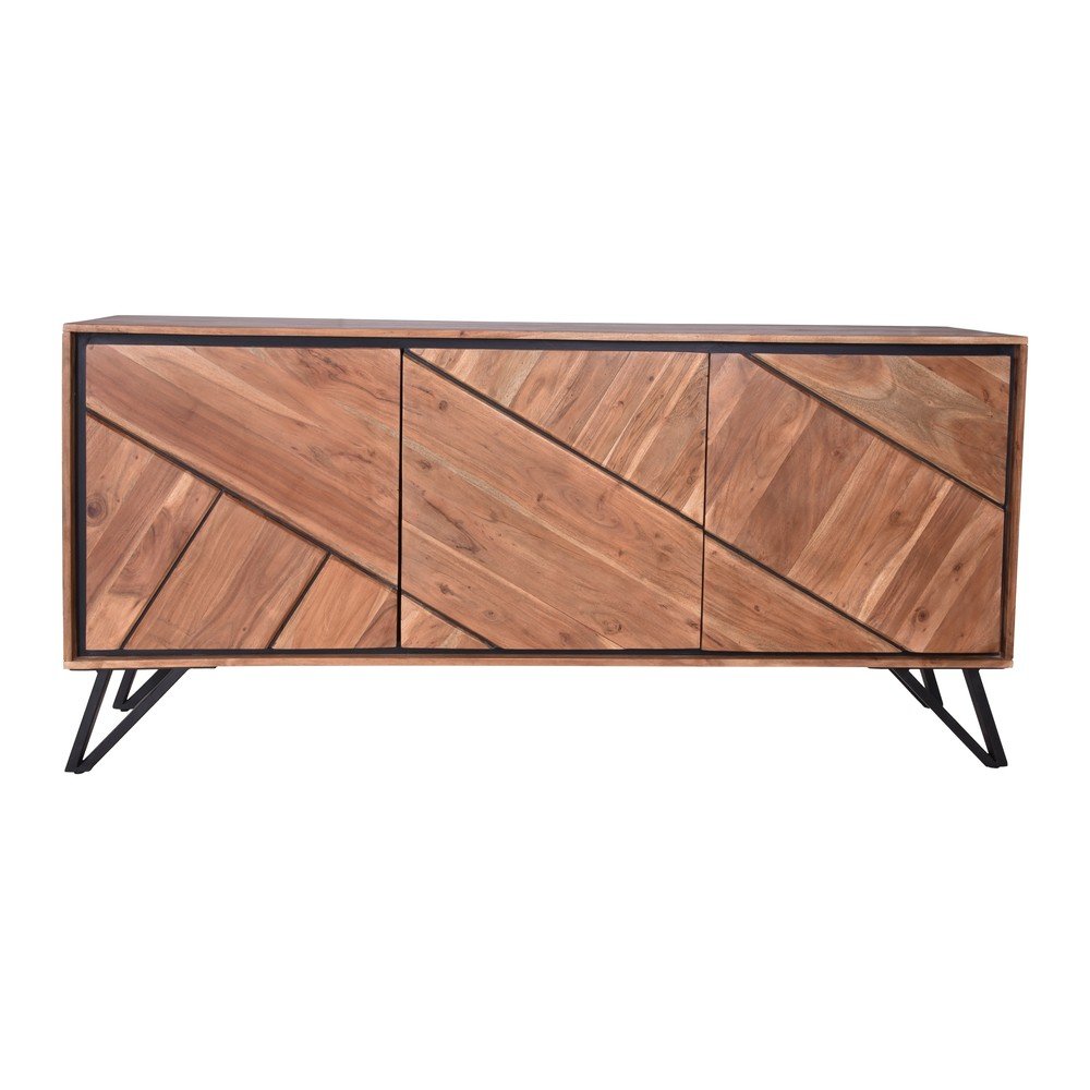 Natúr színű akácfa komód 150x76x40 cm Ambala – Interia Home & Living