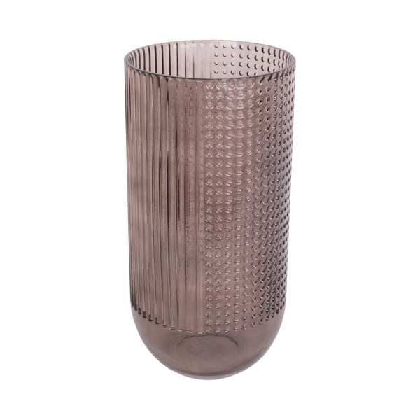 Attract barna üveg váza, magasság 20 cm - PT LIVING