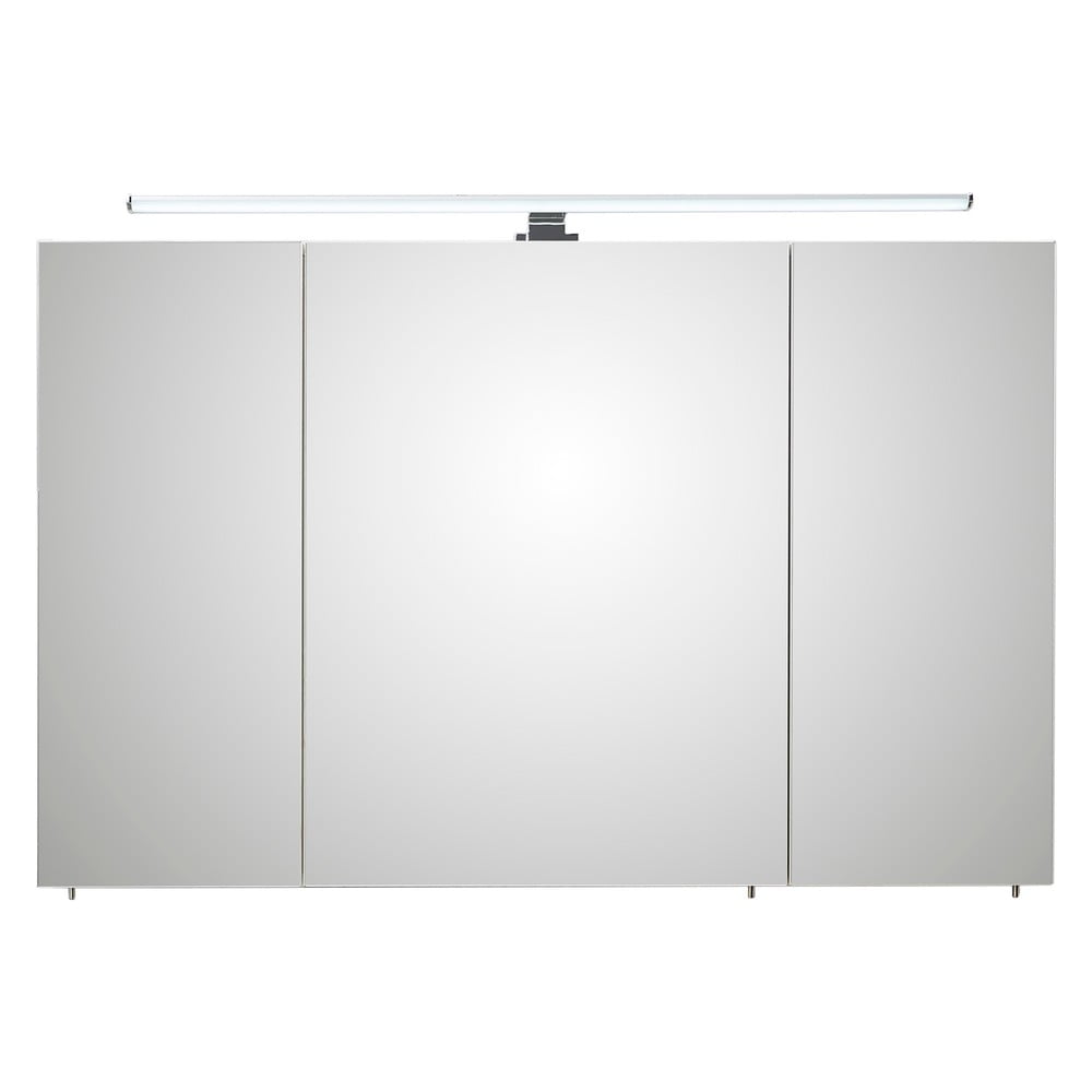 Fehér függő fürdőszoba szekrény tükörrel 110x70 cm set 360 - pelipal