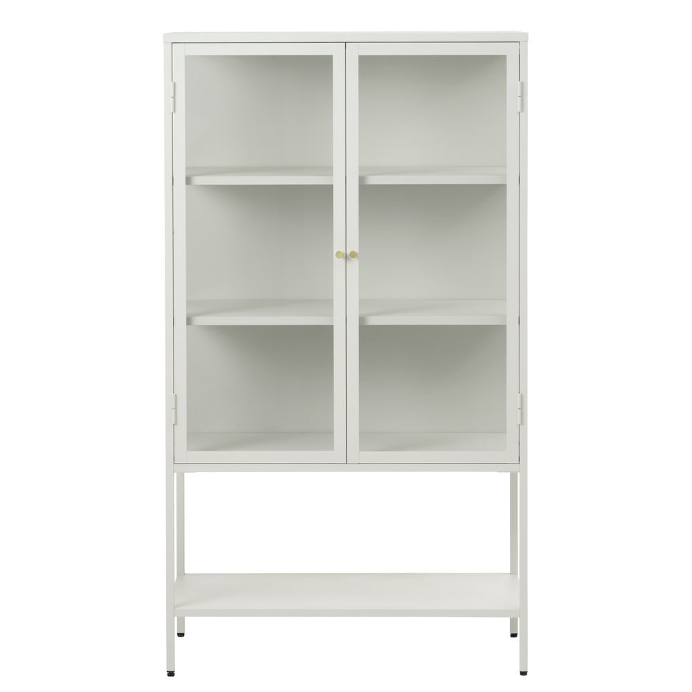 Fehér fém tálalószekrény 88x132 cm carmel – unique furniture