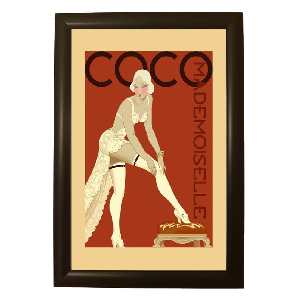 Coco poszter fekete keretben, 33,5 x 23,5 cm - Piacenza Art