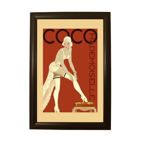 Coco poszter fekete keretben, 33,5 x 23,5 cm - Piacenza Art