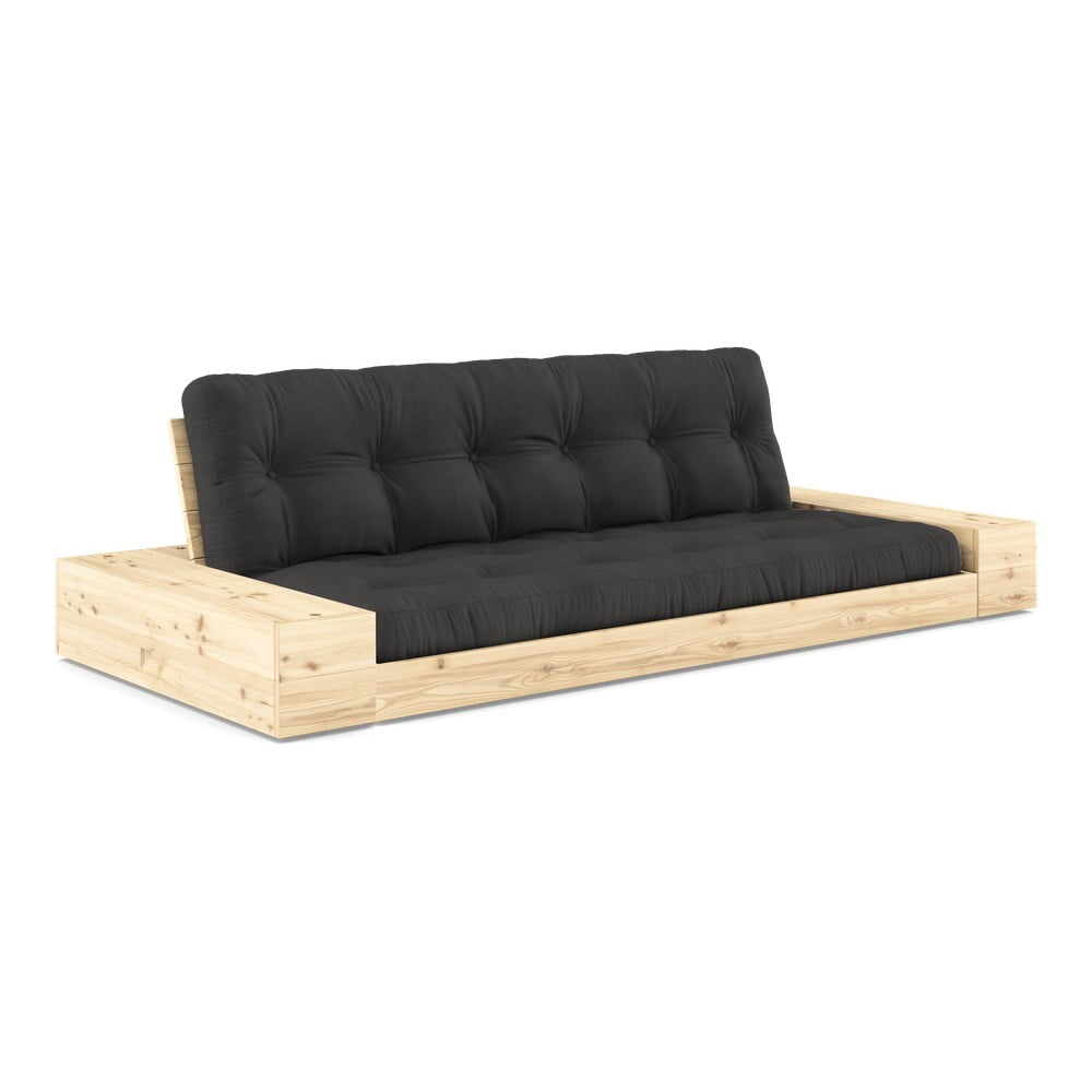 Sötétszürke kinyitható kanapé 244 cm Base – Karup Design