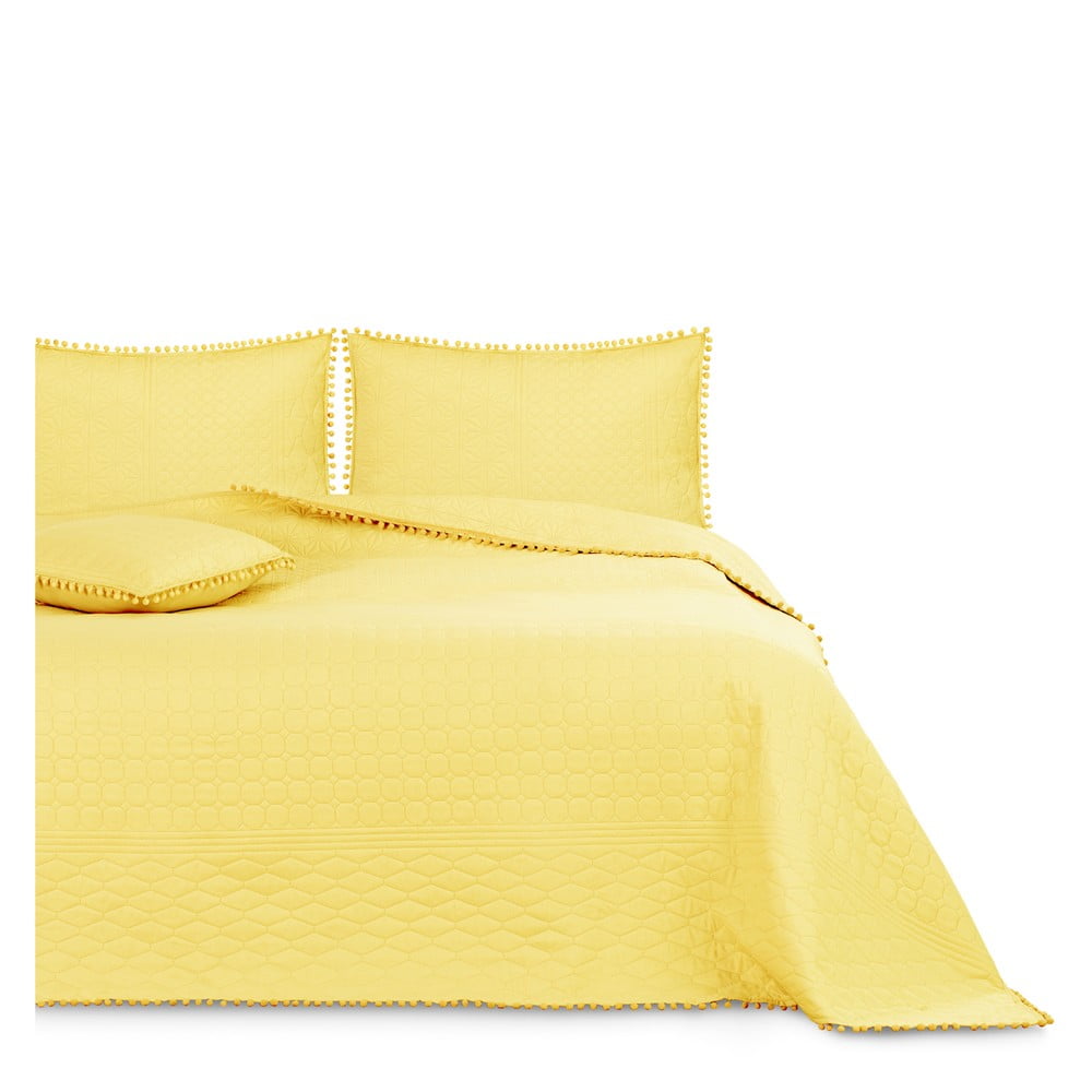 Meadore sárga ágytakaró, 170 x 270 cm - AmeliaHome
