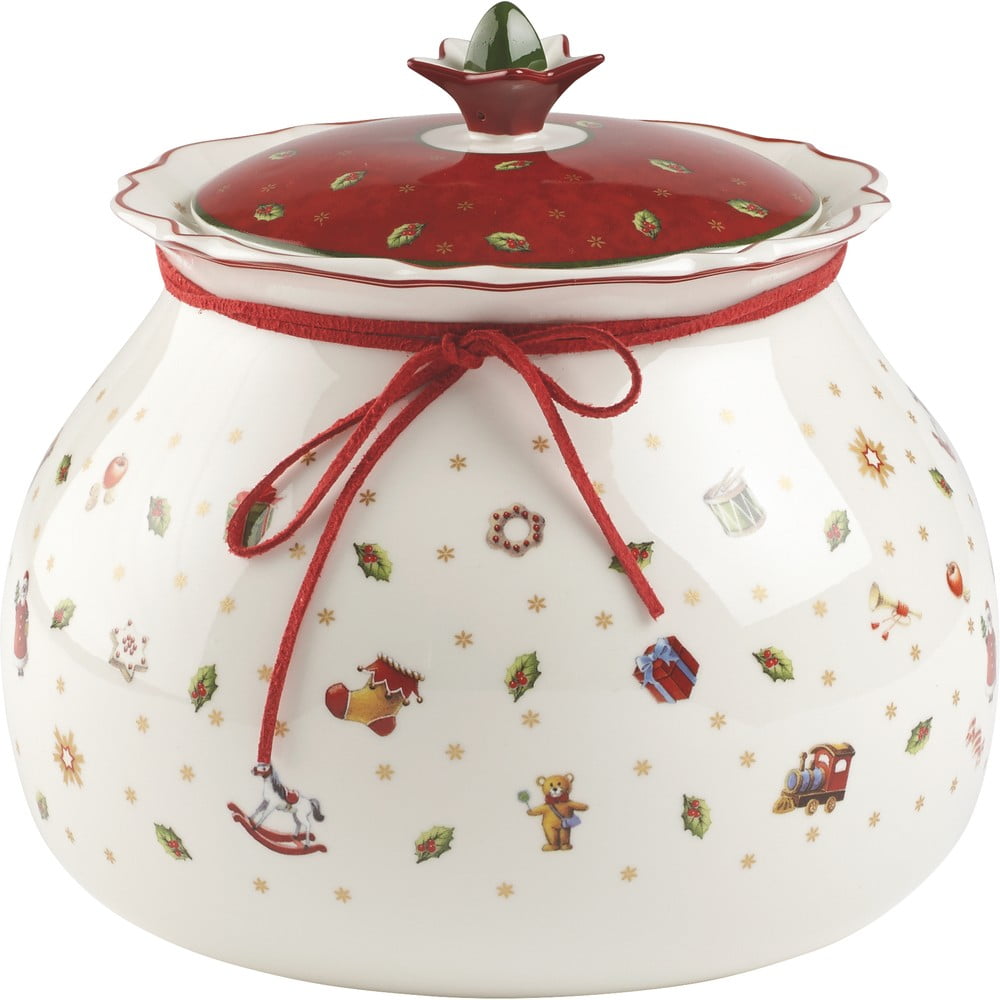Piros-fehér porcelán ételtartó, magasság 20,4 cm - Villeroy & Boch