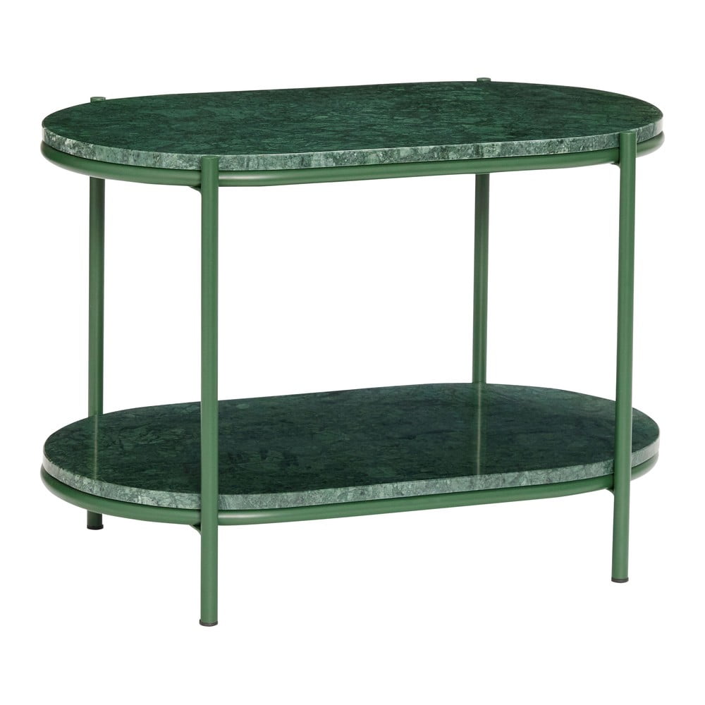 Sötétzöld márvány dohányzóasztal 34x58 cm nusa – hübsch