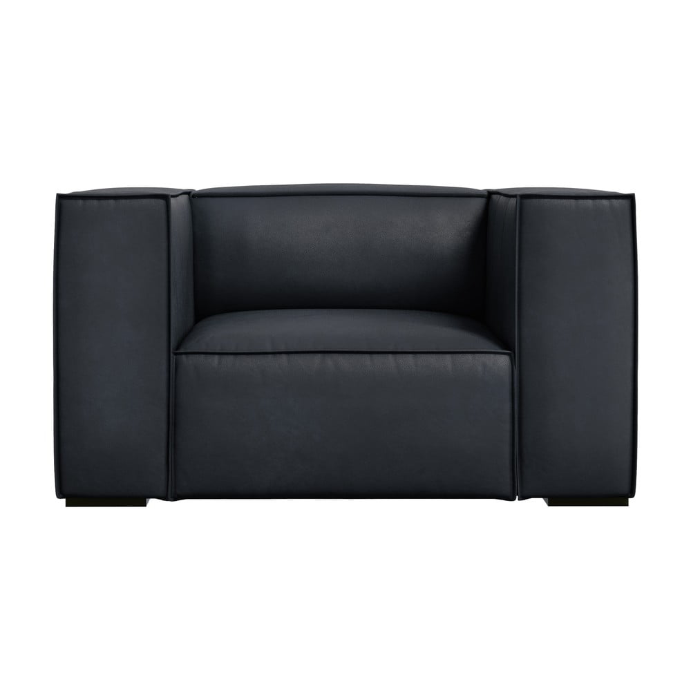 Fekete bőr fotel Madame – Windsor & Co Sofas