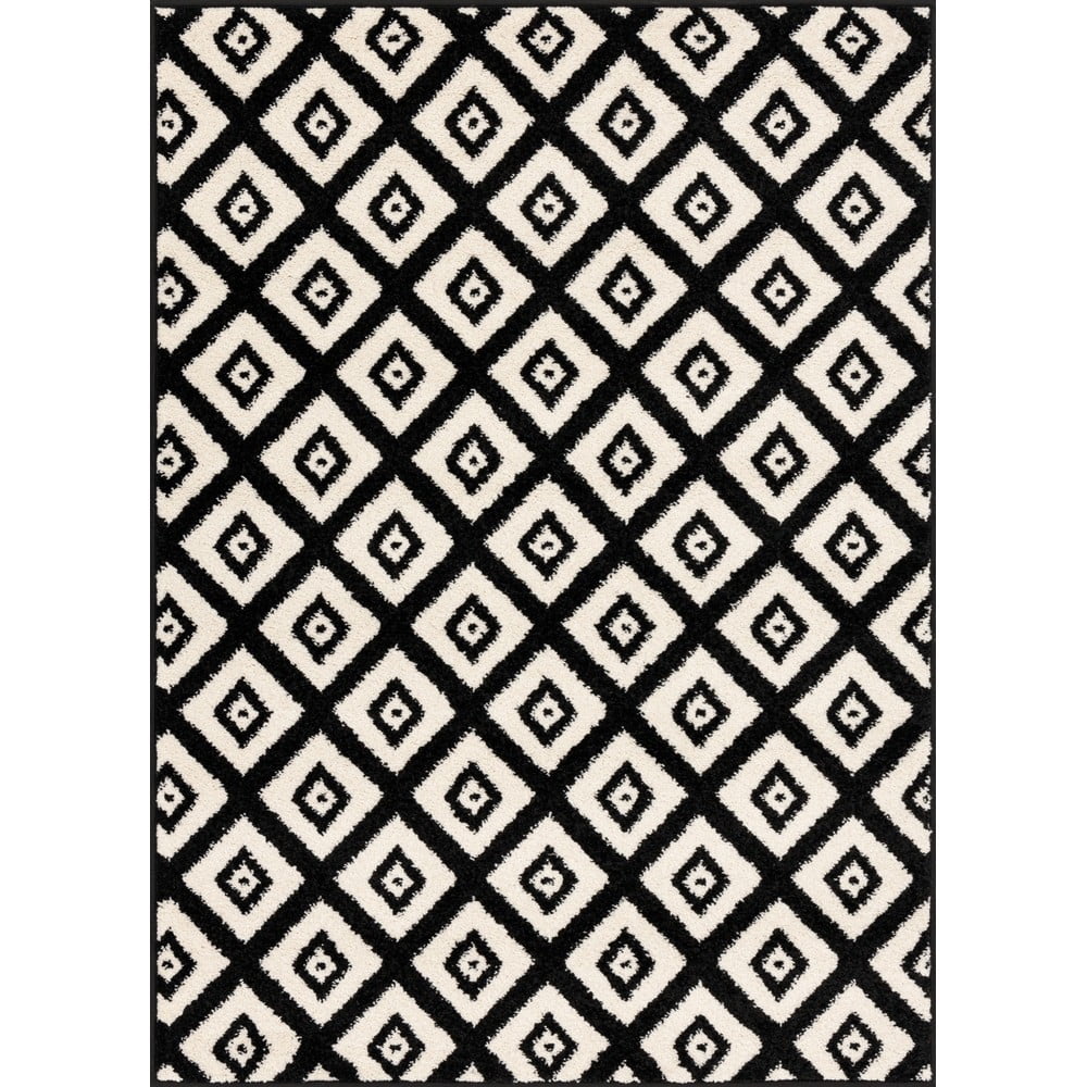 Fekete-fehér szőnyeg 200x280 cm avanti – fd