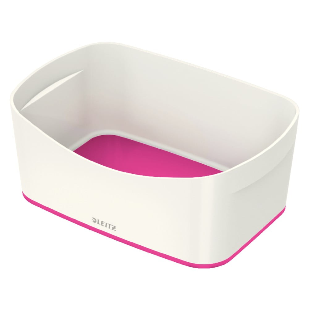 MyBox fehér-rózsaszín asztali tárolódoboz, hossz 24,5 cm MyBox - Leitz