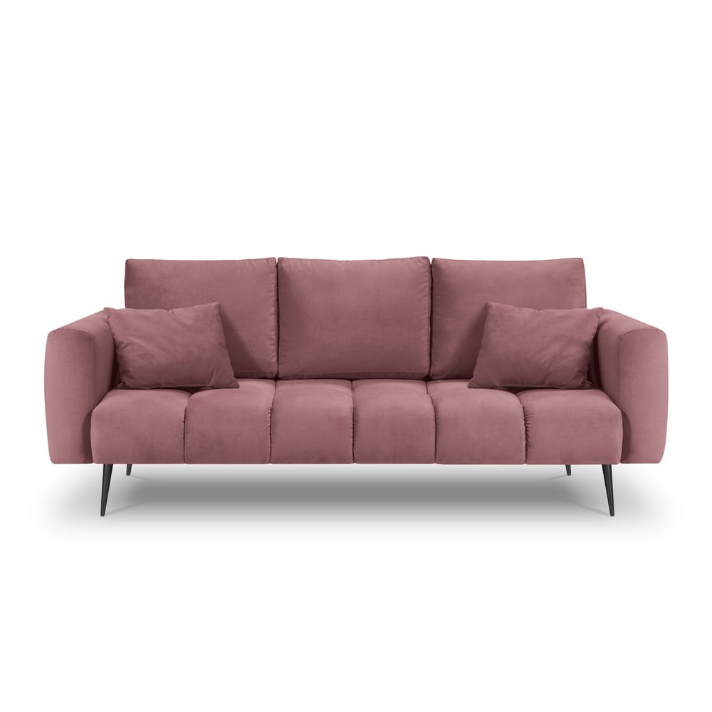 Octave rózsaszín bársony kanapé - interieurs 86