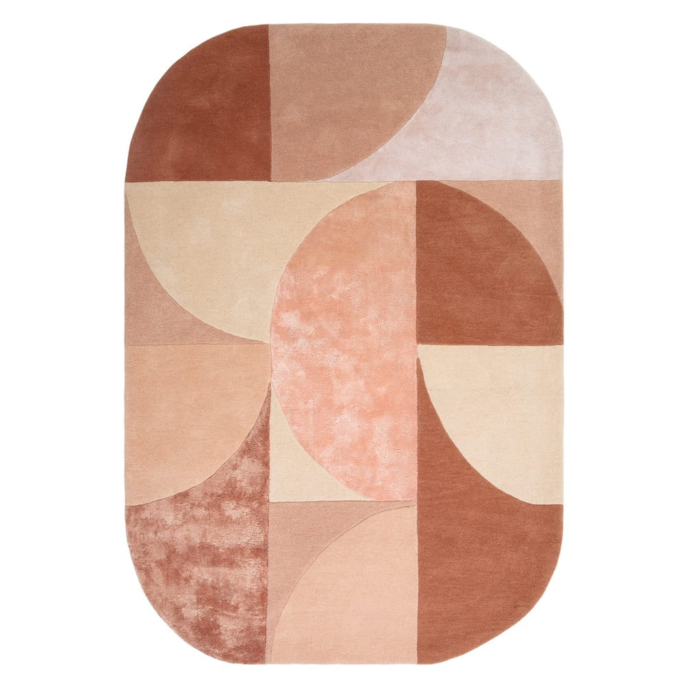 Rózsaszín gyapjú szőnyeg 160x230 cm earth – asiatic carpets