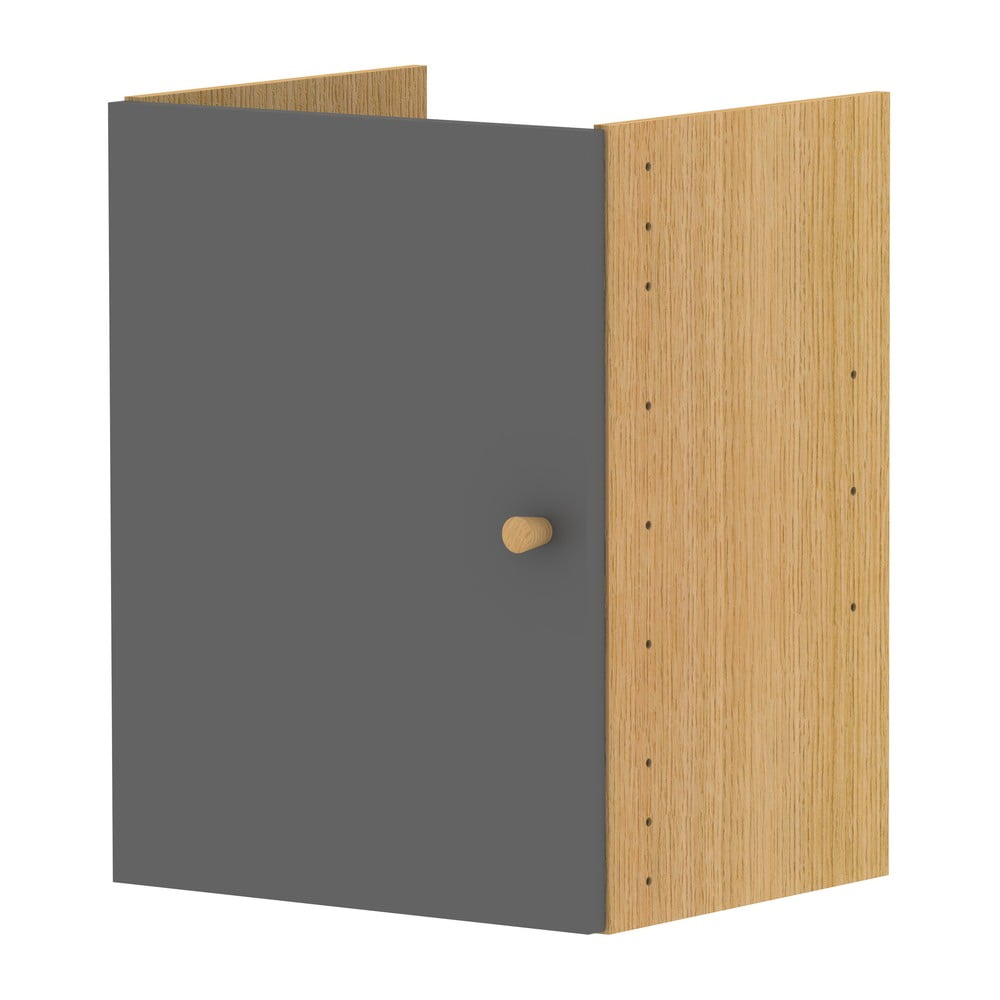 Sötétszürke ajtós modul 33x43 cm Z Cube - Tenzo