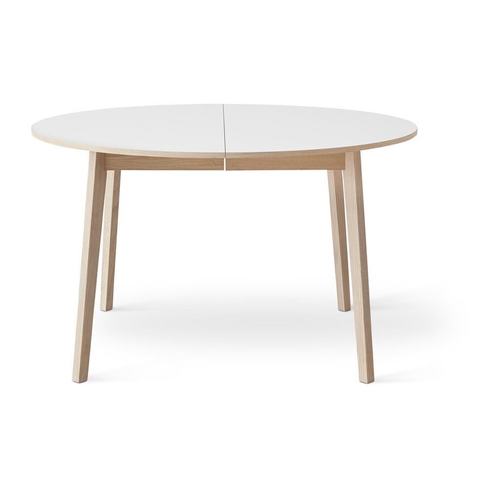 Hammel furniture single bővíthető étkezőasztal fehér asztallappal, ø130 - hammel