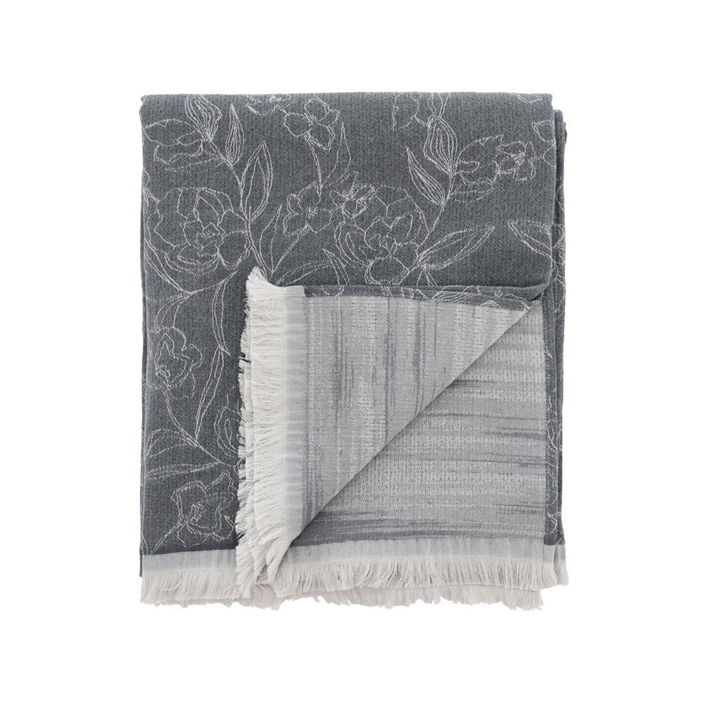 Organic Infinity szürke organikus pamut pléd, 130 x 170 cm - Södahl
