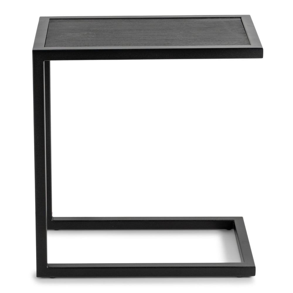 Tárolóasztal tölgyfa asztallappal 50x30 cm daniël – spinder design