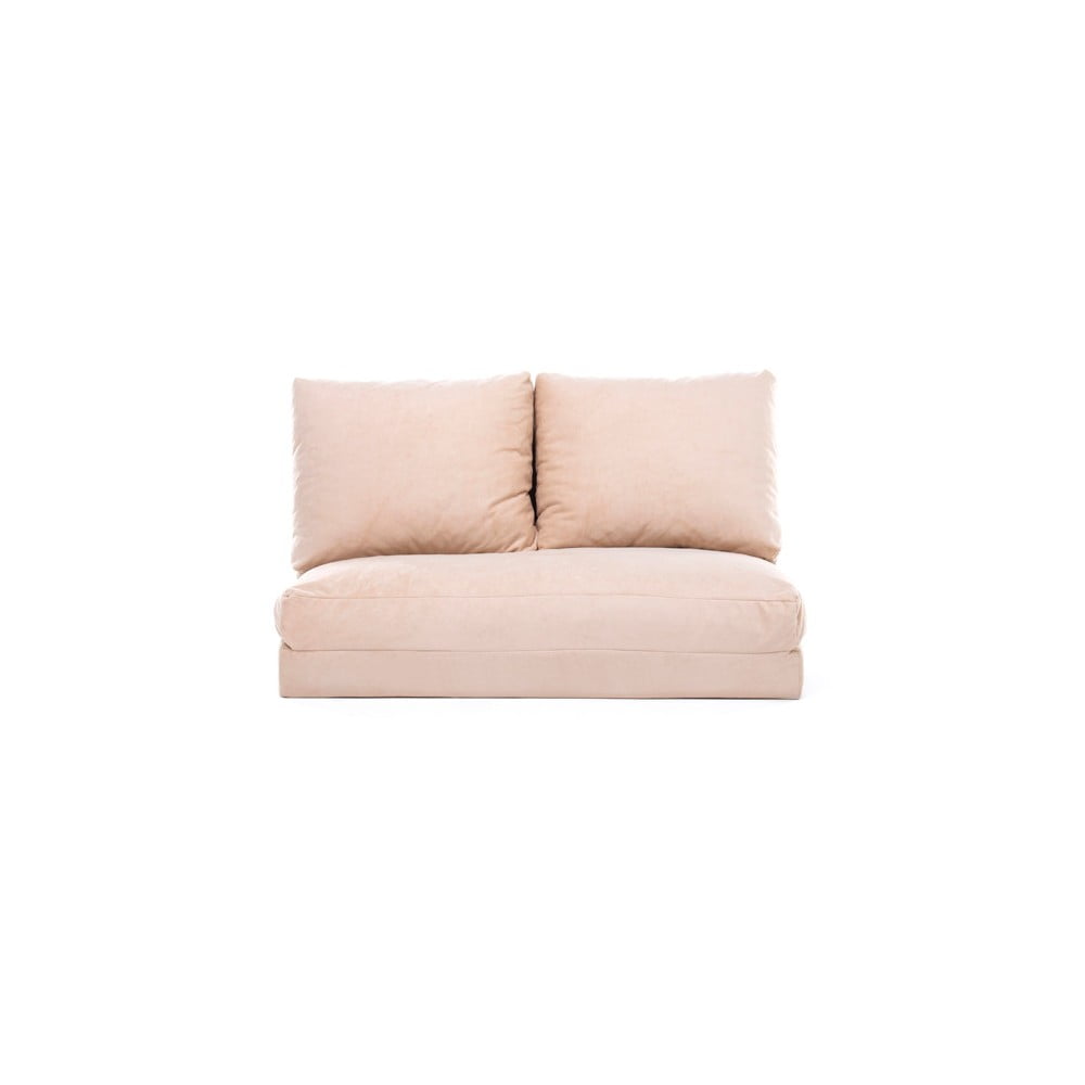 Krémszínű kinyitható kanapé 120 cm taida – balcab home