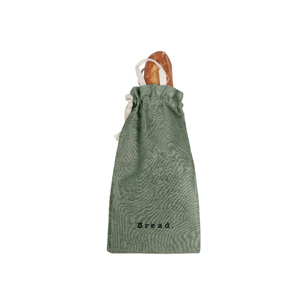 Bag Green Moss szövet és lenkeverék kenyértartó zsák, magasság 42 cm - Really Nice Things