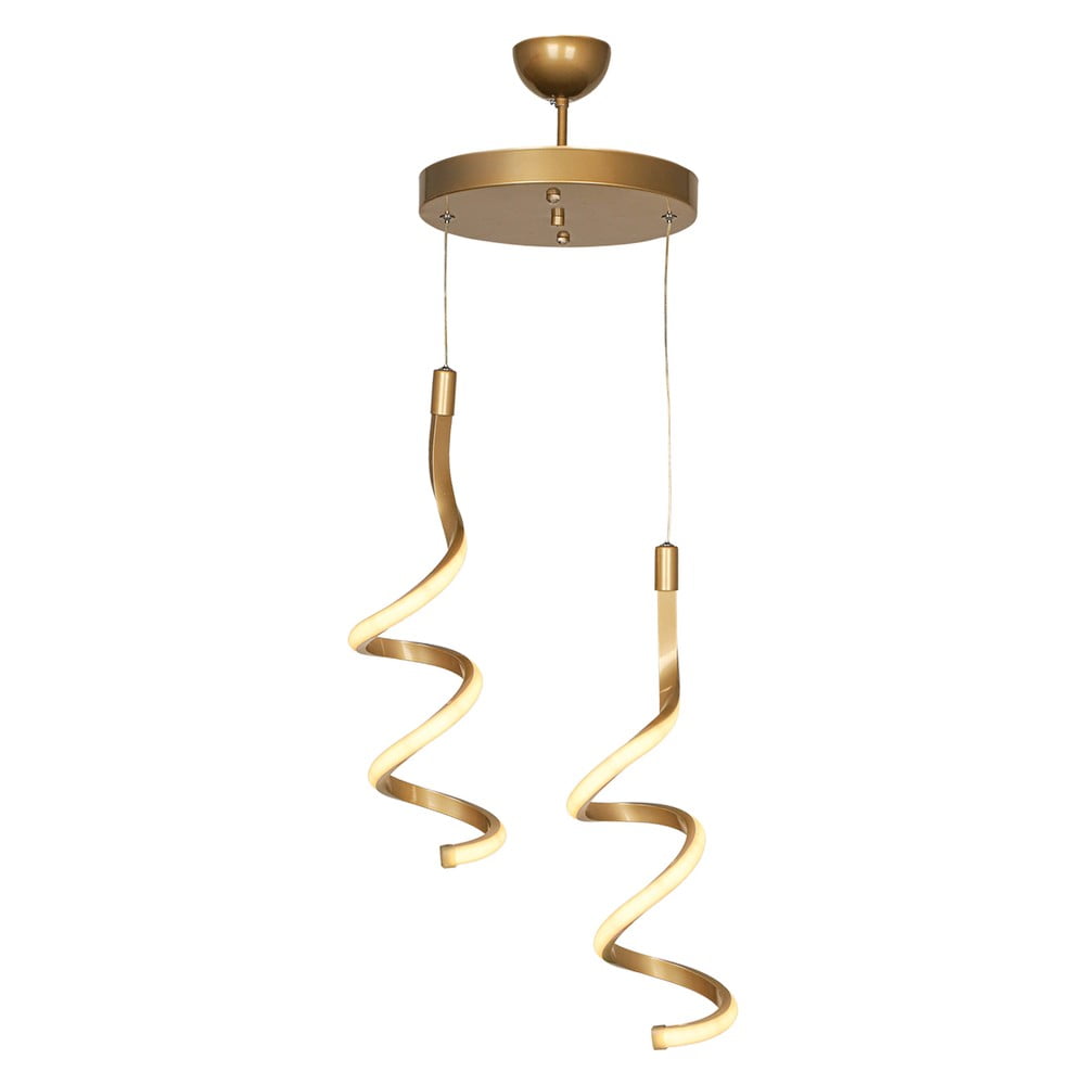 Bronzszínű fém LED függőlámpa ø 25 cm Hilton – Squid Lighting