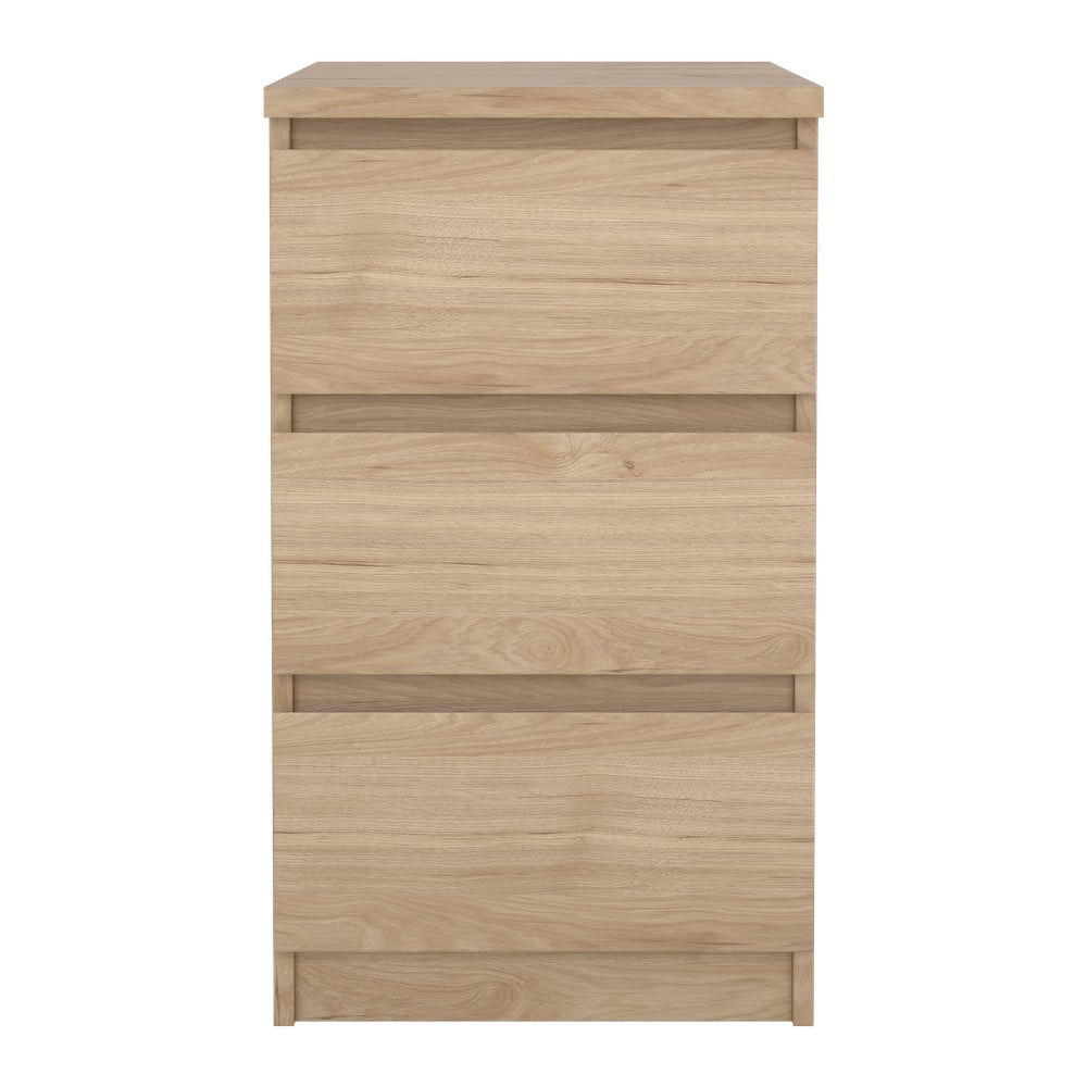 Natúr színű komód tölgyfa dekorral 40x70x50 cm Naia – Tvilum