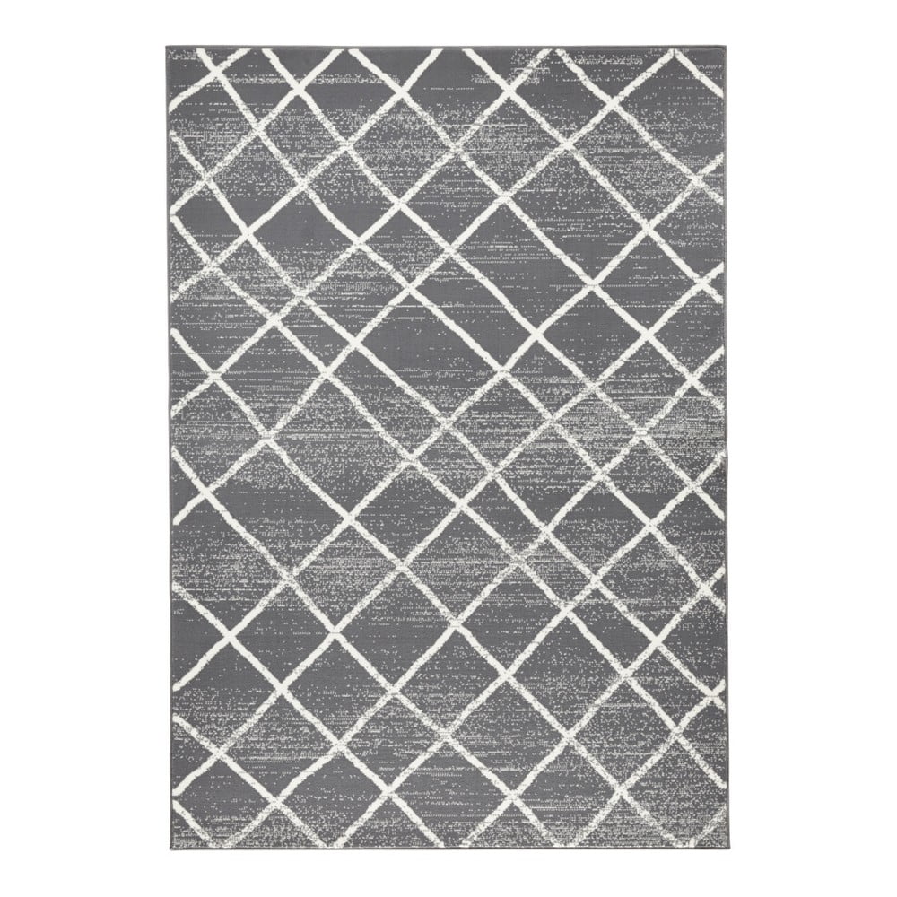 Rhombe sötétszürke szőnyeg, 140 x 200 cm - Zala Living
