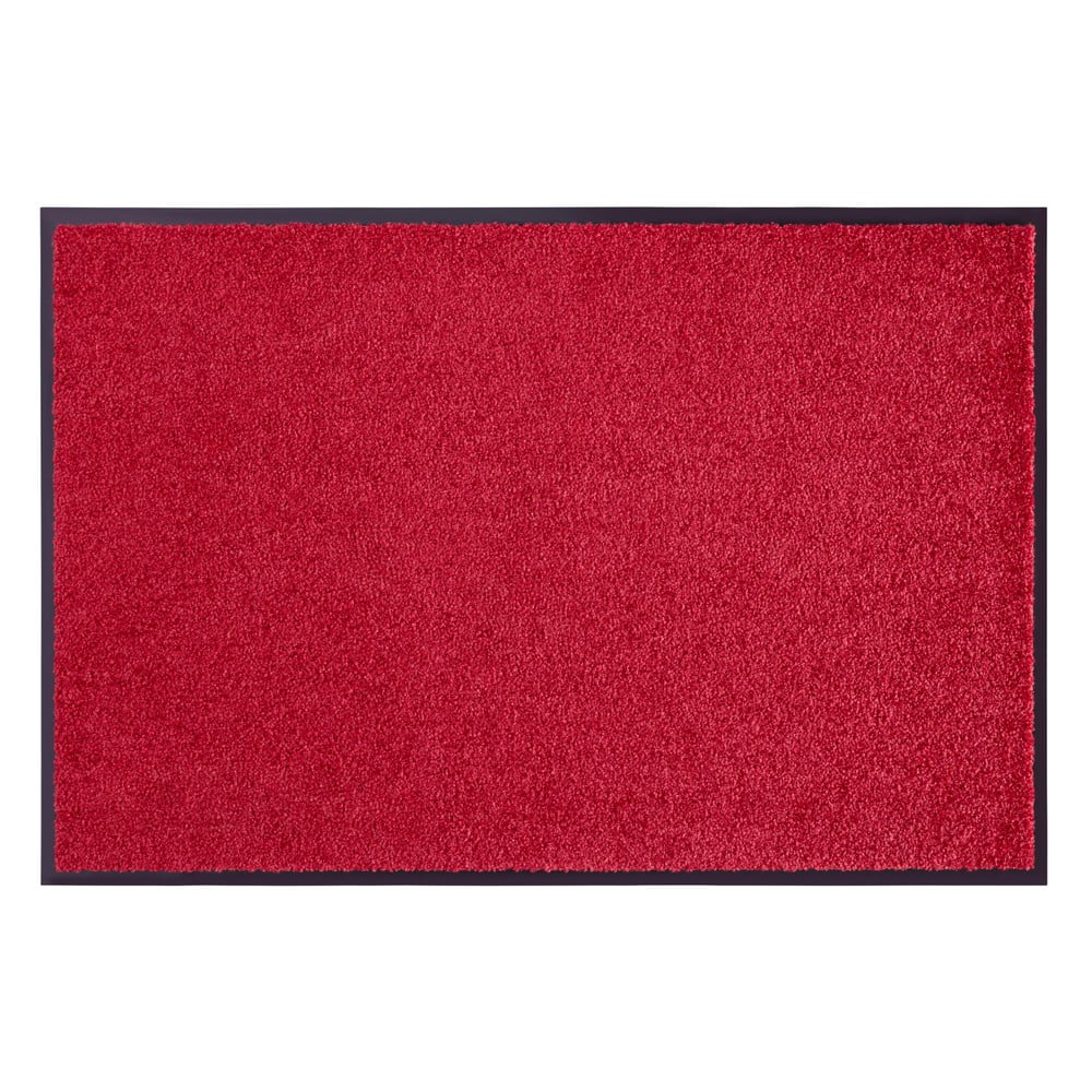 Wash & Clean piros lábtörlő, 39 x 58 cm - Hanse Home