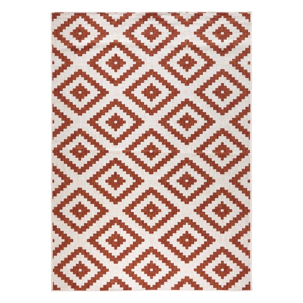 Malta barna-krémszínű kültéri szőnyeg, 160 x 230 cm - northrugs