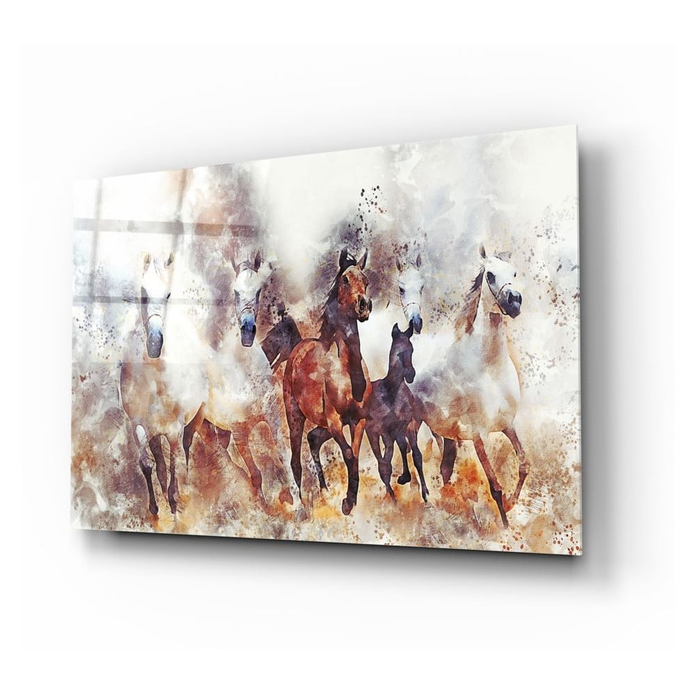 Horses II. üvegezett kép - Insigne