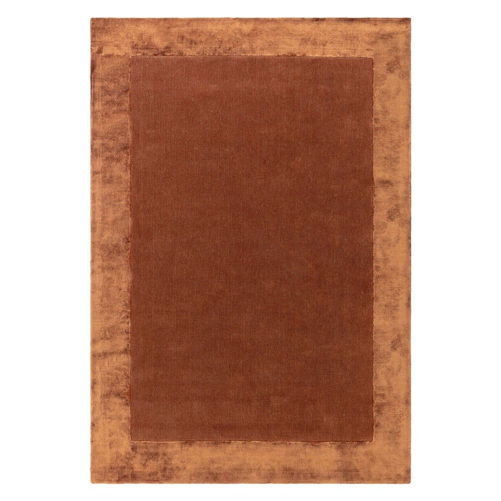 Téglavörös kézi szövésű gyapjú keverék szőnyeg 120x170 cm Ascot – Asiatic Carpets