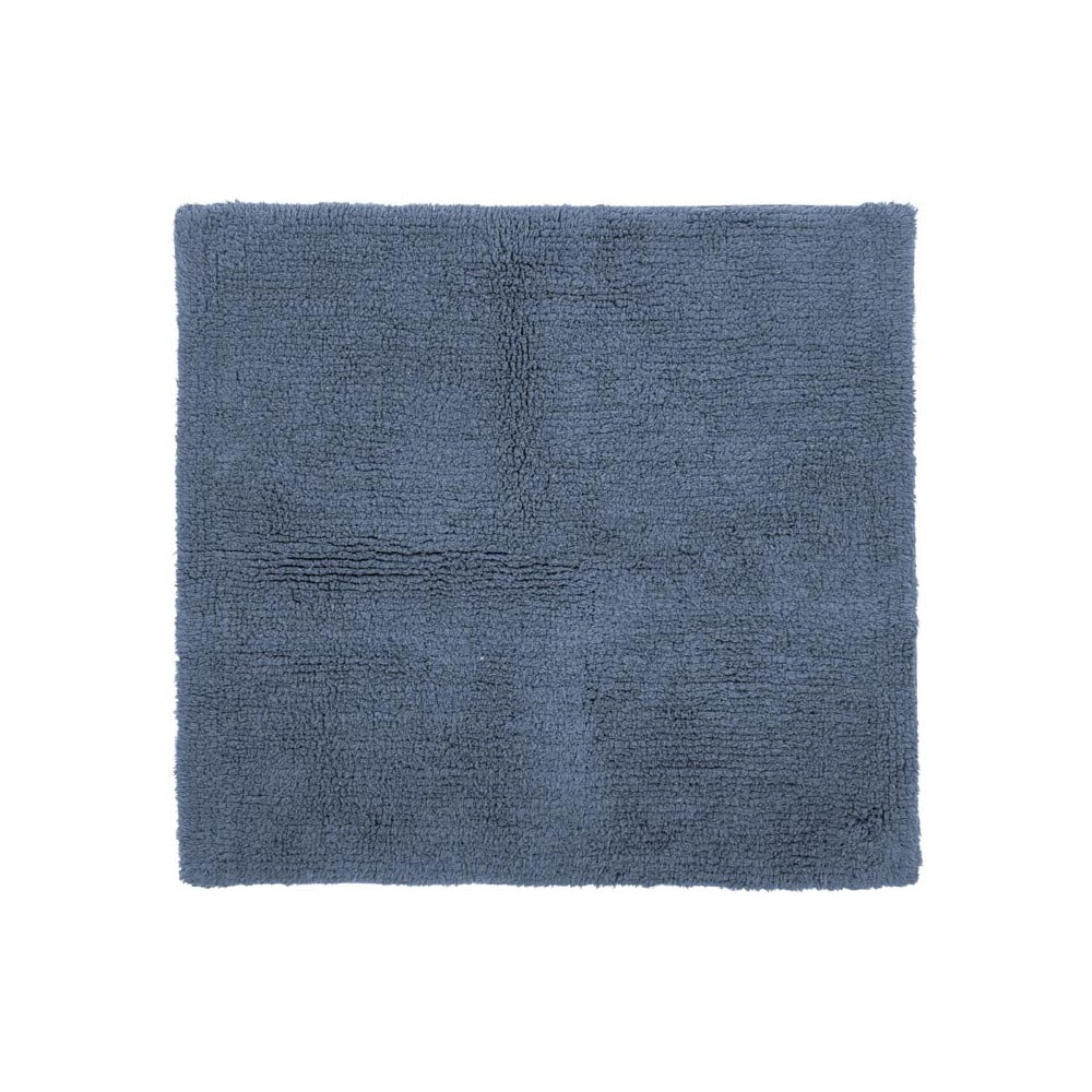Luca kék pamut fürdőszobai kilépő, 60 x 60 cm - Tiseco Home Studio