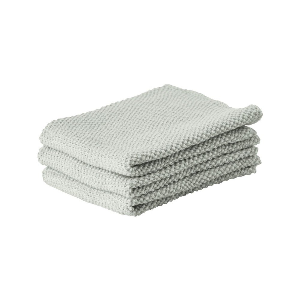 Prado 3 db-os zöld pamut konyharuha szett, 27 x 27 cm - Zone