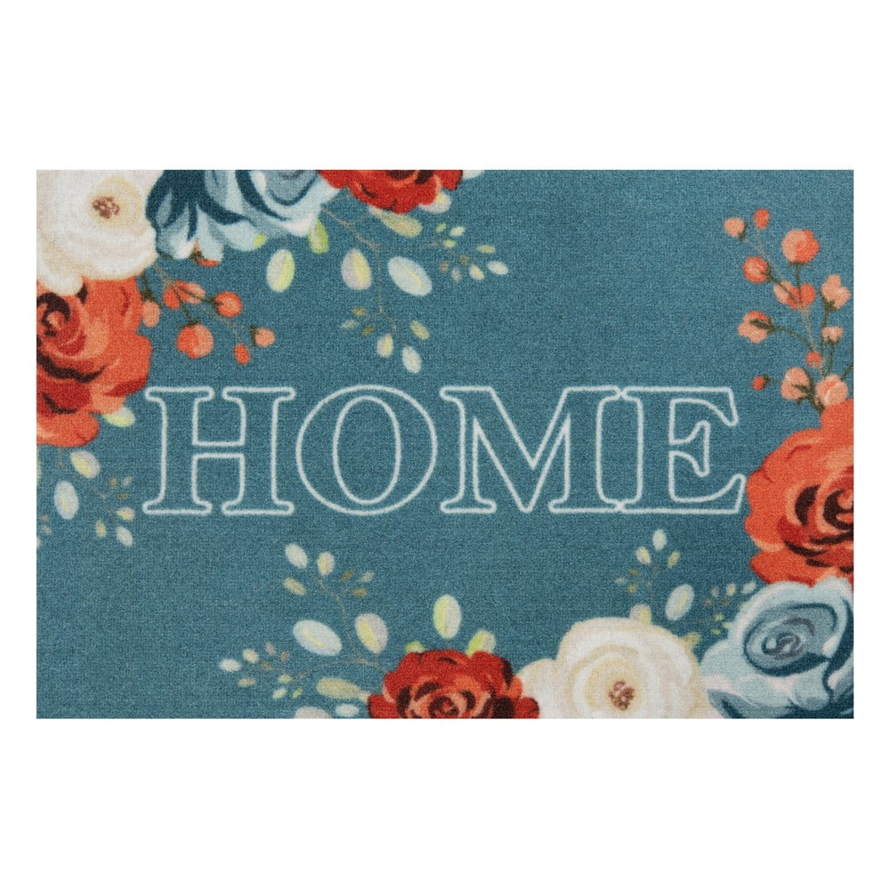 Flower Home kék lábtörlő, 40 x 60 cm - Hanse Home
