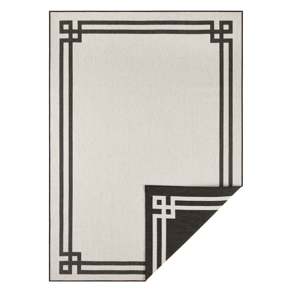 Manito fekete-krémszínű kültéri szőnyeg, 160 x 230 cm - NORTHRUGS