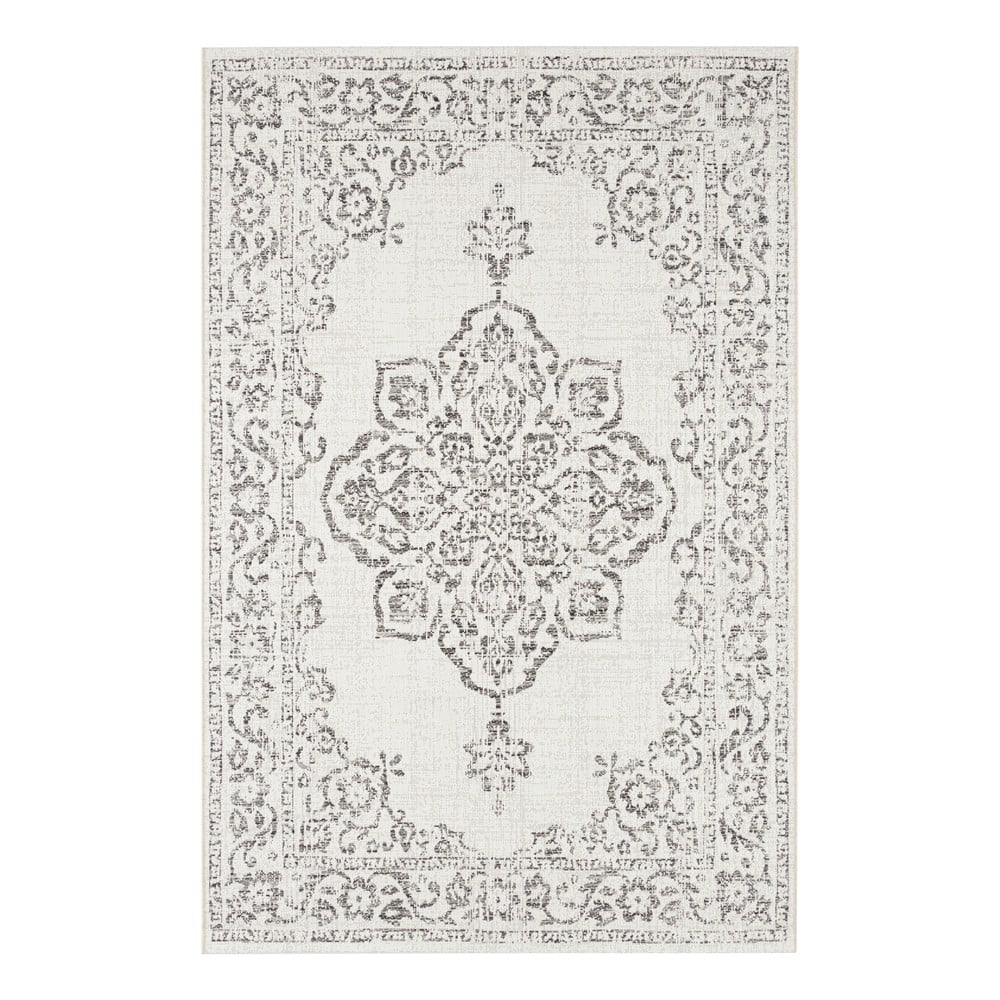 Tilos szürke-krémszínű kültéri szőnyeg, 80 x 150 cm - NORTHRUGS