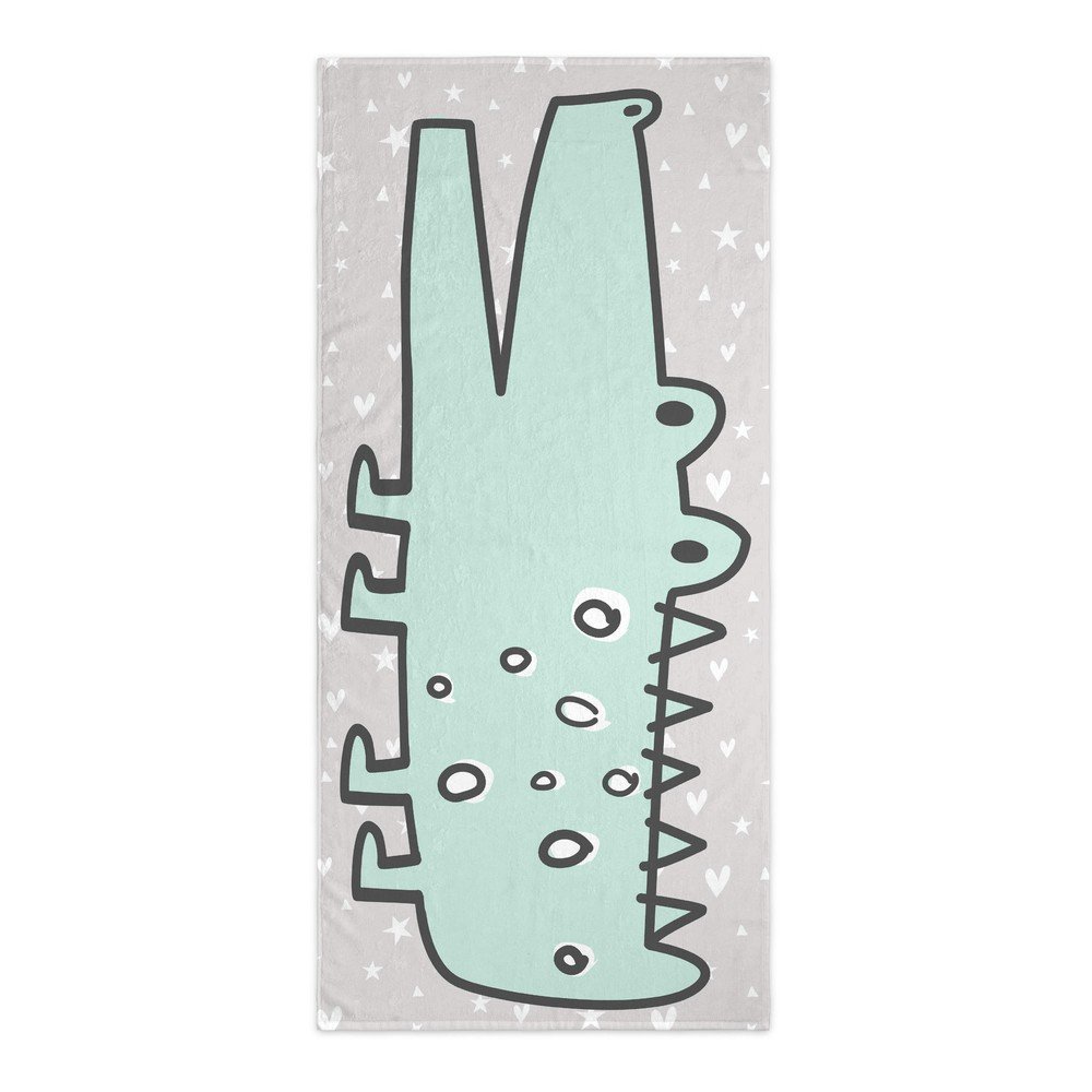 Világoszöld gyerek fürdőlepedő 150x70 cm Best buddies – Moshi Moshi